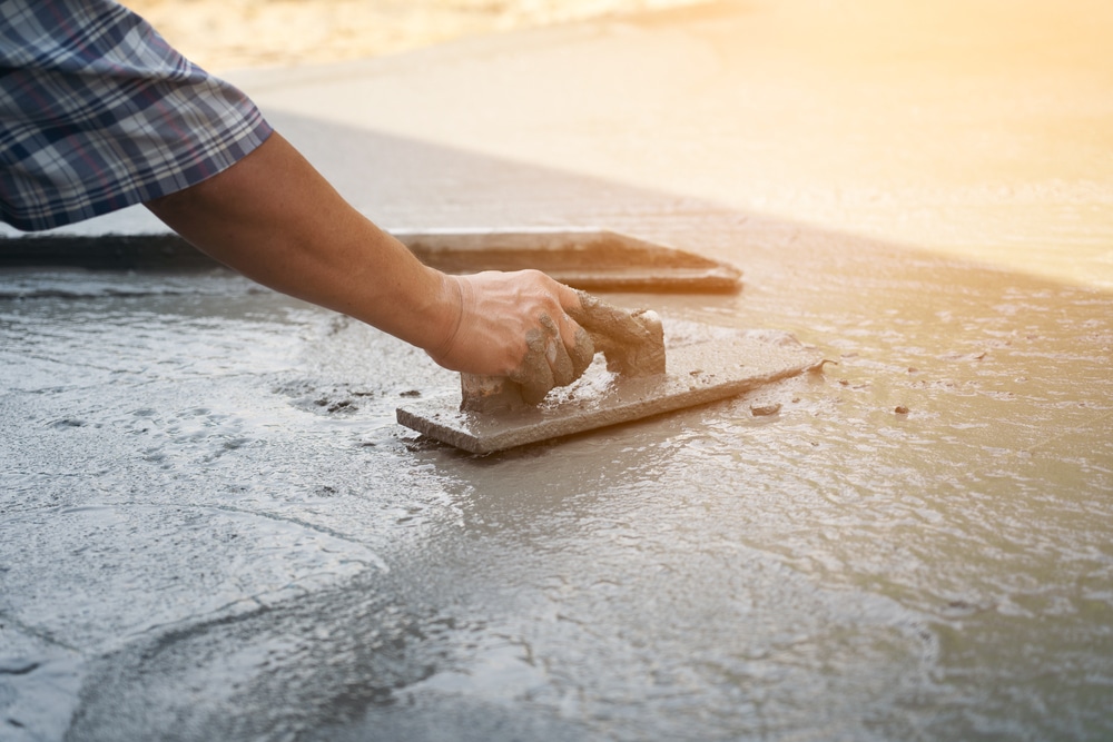 concrete pad installation in Bluffton, SC